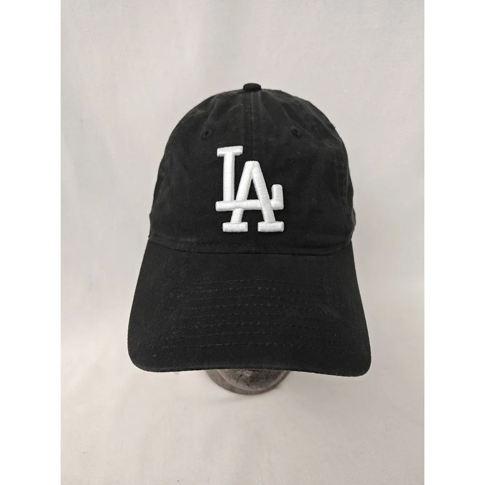 Women's New Era 9twenty MLB LA Dodgers Unstructured Cotton Hat Cap Black White